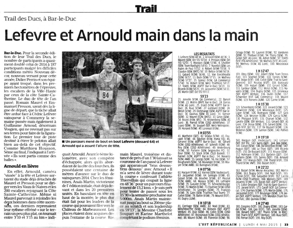 L'est Sports 04-05-2015